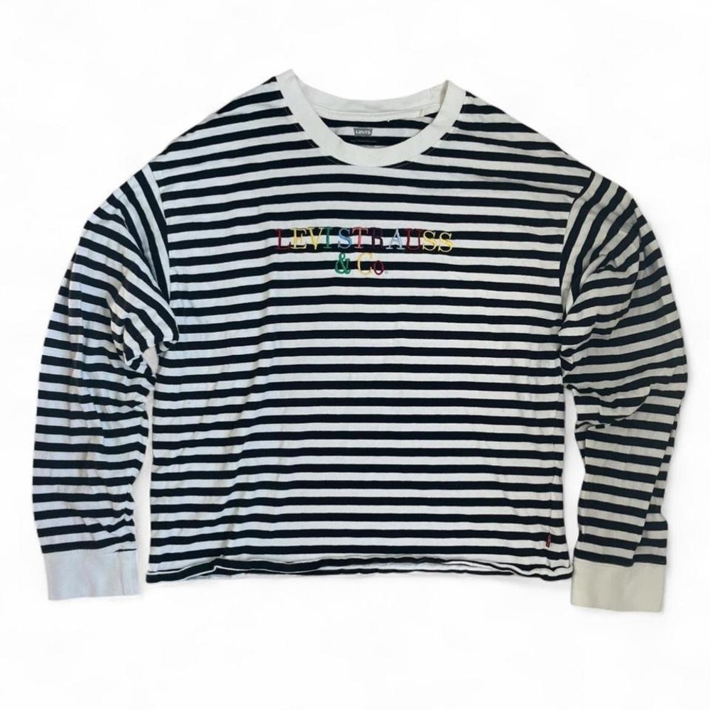 Long sleeved sailor style levis‎ womens shirt size small